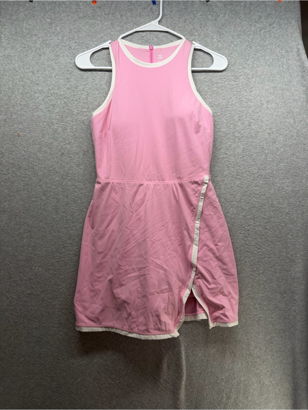 all in motion Pink Mini Dress with Cream Trim